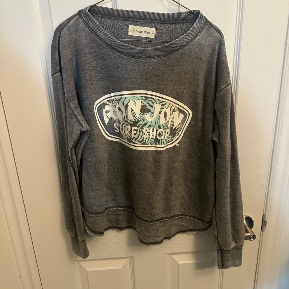 Ocean Drive Charcoal Sweatshirt